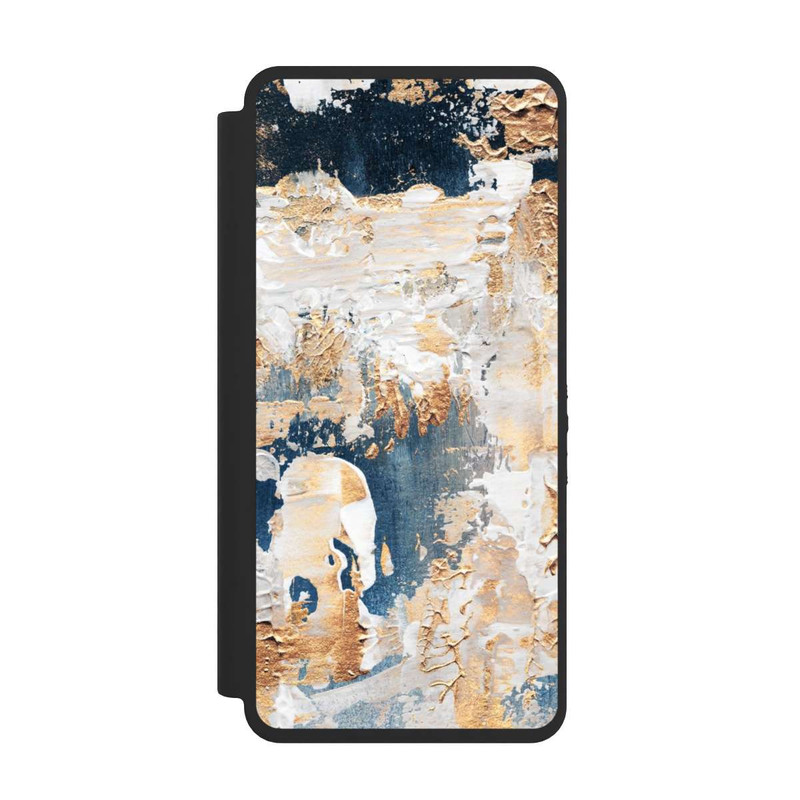 Galaxy S26 Ultra NIVOflip Abstraktion Blau und Gold