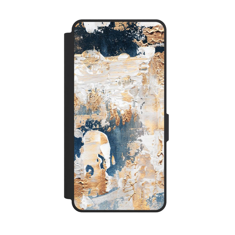 Galaxy S26 Ultra NIVOflip Abstraktion Blau und Gold