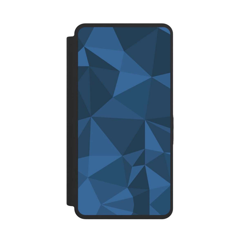 Galaxy S26 Ultra NIVOflip Polygon Pattern Blue
