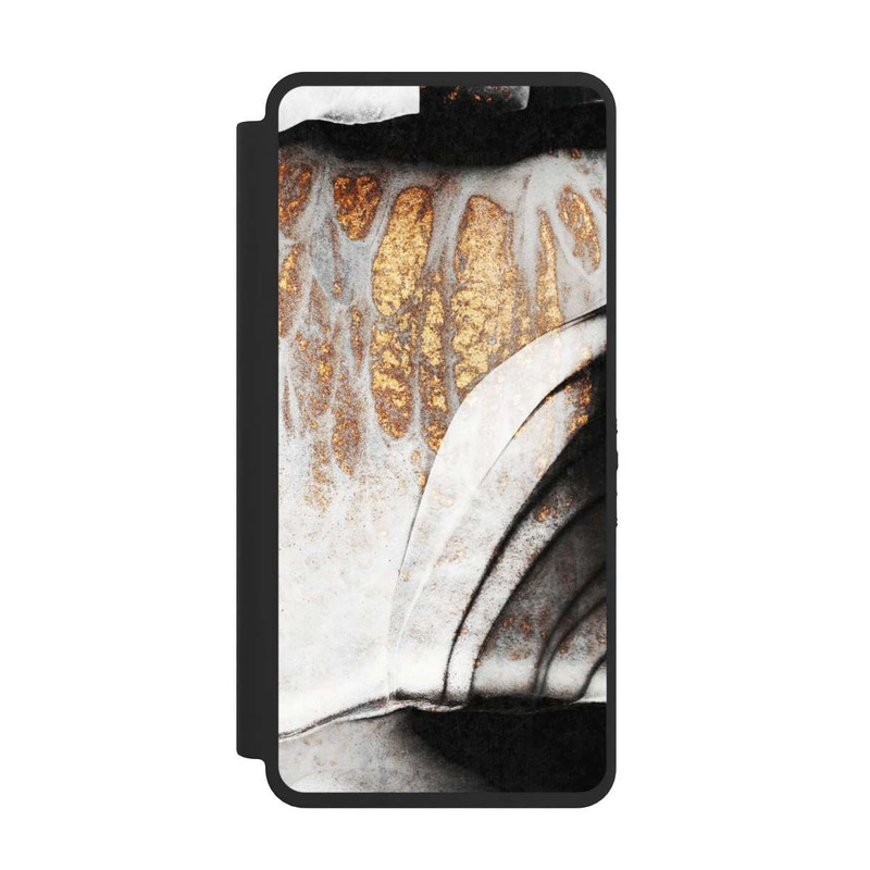 Galaxy S26 Ultra NIVOflip Schwarze und goldene Adern