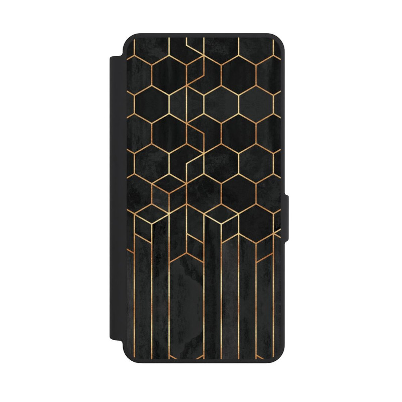 Galaxy S26 Ultra NIVOflip Hexagones noirs
