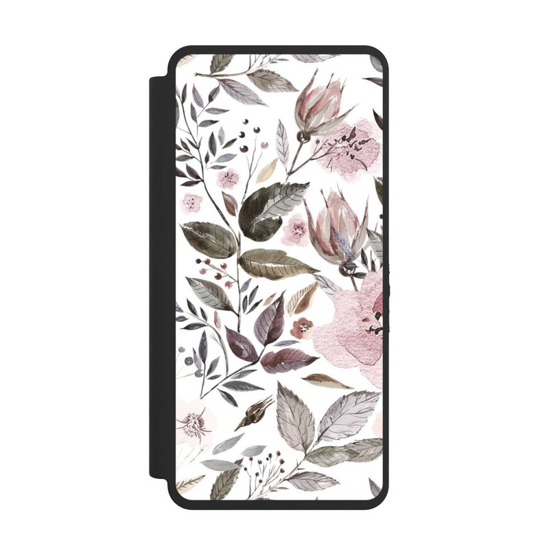 Galaxy S26 Ultra NIVOflip Aquarell braune Rosenblüten