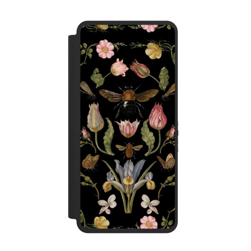 Samsung Galaxy S26 Ultra NIVOflip Wildblumen und Biene Schwarz