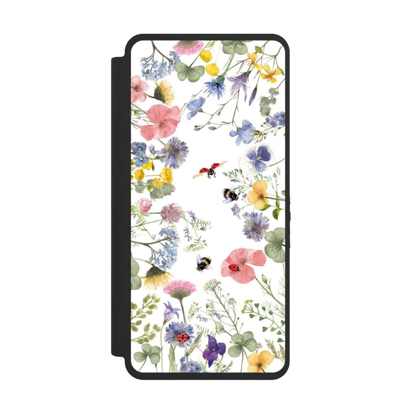 Galaxy S26 Ultra NIVOflip Bunte Frühlingsblumen und Bienen
