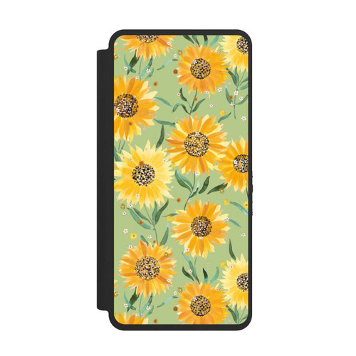 Samsung Galaxy S26 Ultra NIVOflip Sonnenblumen grün