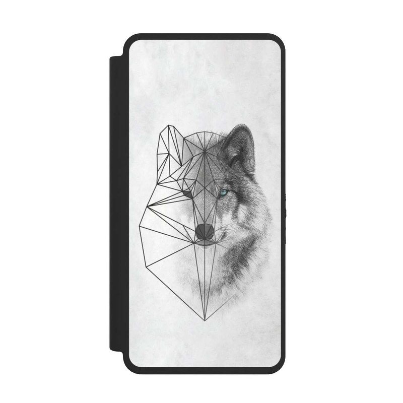 Galaxy S26 Ultra NIVOflip Polygonaler Wolf