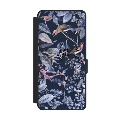Samsung Galaxy S26 Ultra NIVOflip Oiseaux et Baies Bleu