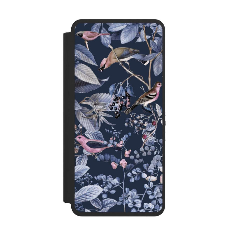 Galaxy S26 Ultra NIVOflip Vögel und Beeren blau
