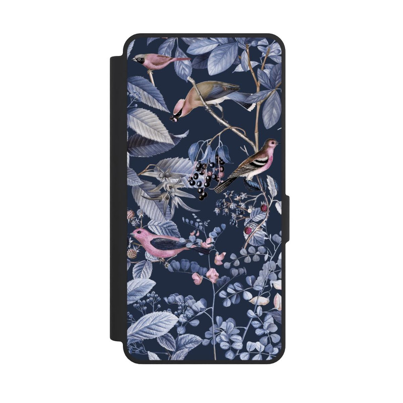 Galaxy S26 Ultra NIVOflip Vögel und Beeren blau