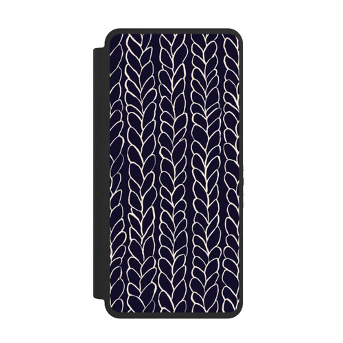 Samsung Galaxy S26 Ultra NIVOflip gezeichnete Wollzöpfe Marine