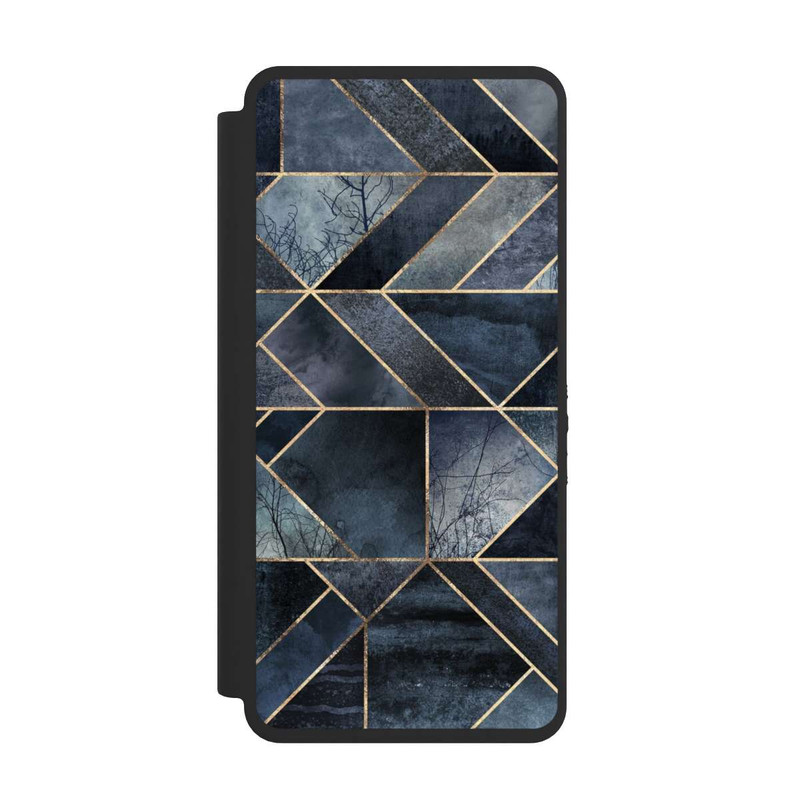 Galaxy S26 Ultra NIVOflip Abstraktes Natur-Dunkelblau