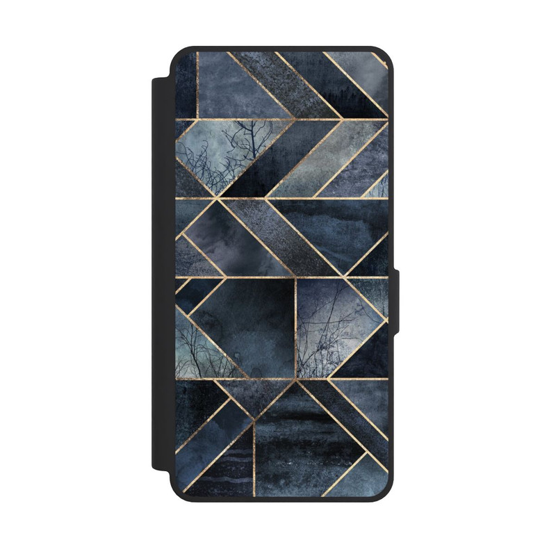 Galaxy S26 Ultra NIVOflip Abstraktes Natur-Dunkelblau
