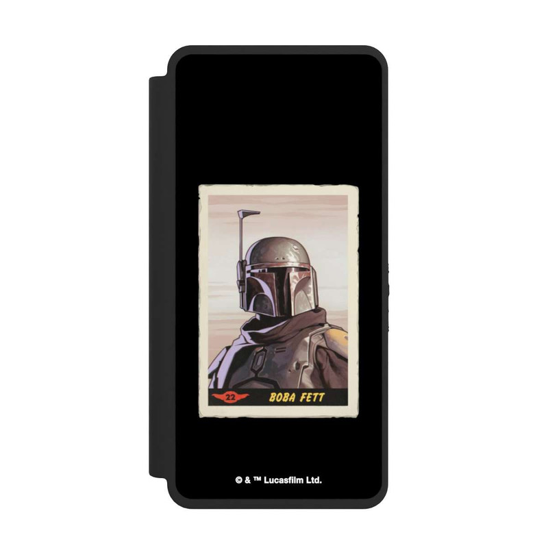 Galaxy S26 Ultra NIVOflip Boba Fett Badges Schwarzer Hintergrund