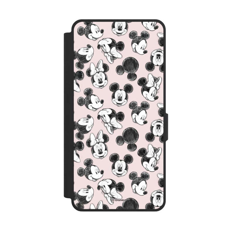 Galaxy S26 Ultra NIVOflip Minnie & Mickey aux multiples visages rose