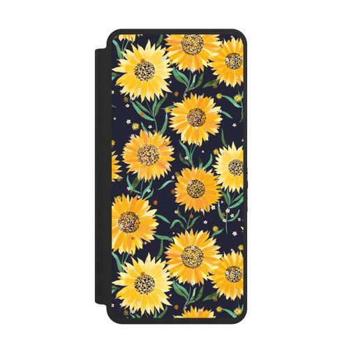 Samsung Galaxy S26 Ultra NIVOflip Sonnenblumen schwarz