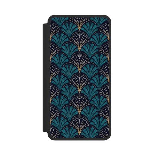 Samsung Galaxy S26 Ultra NIVOflip Art Deco Teal Gold Seamless