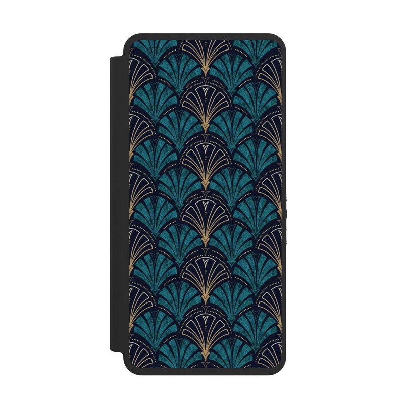 Galaxy S26 Ultra NIVOflip Art Deco Aquamarin Gold