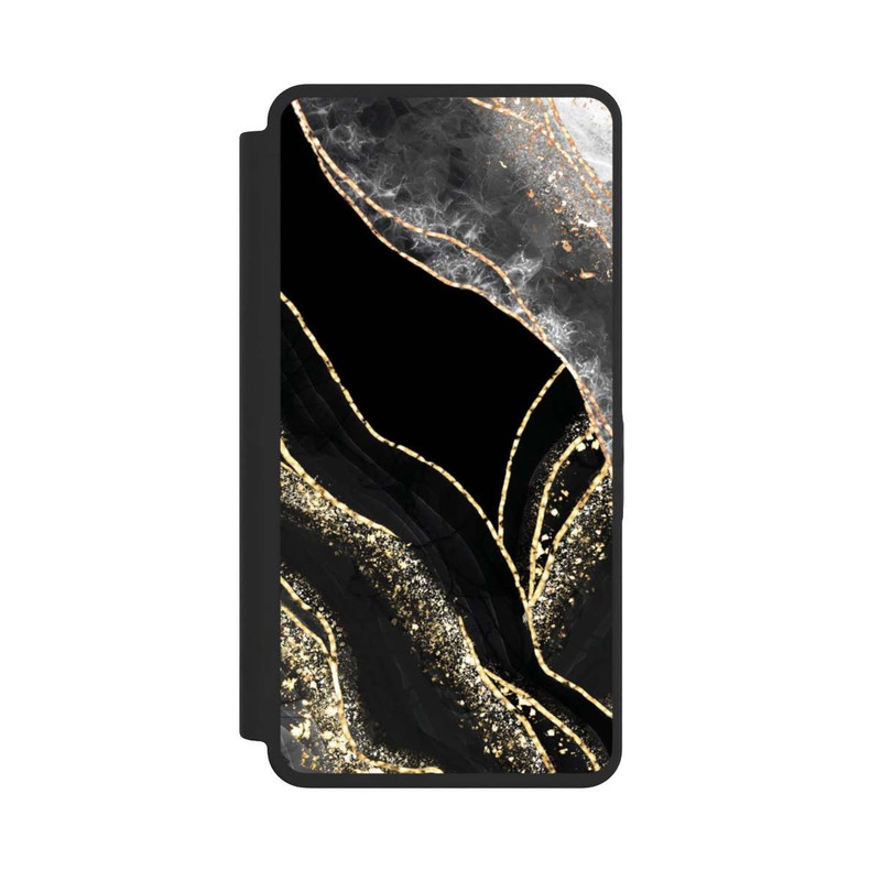 Galaxy S26 Ultra NIVOflip Dark Marble Gold