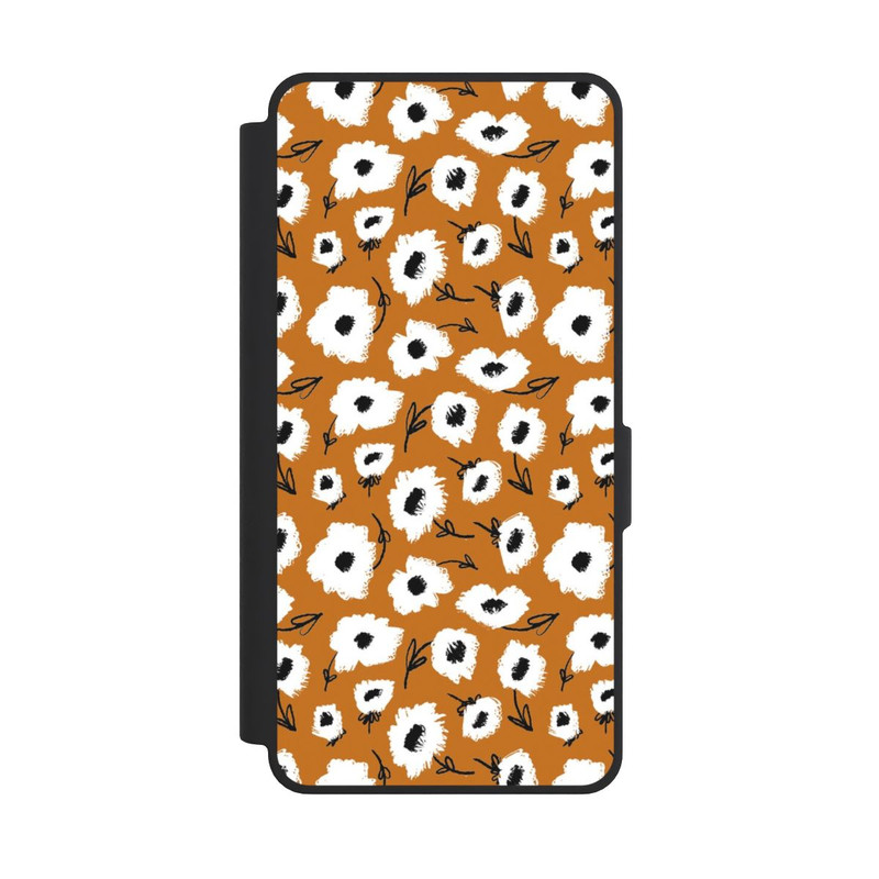 Galaxy S26 Ultra NIVOflip Blumenmuster Ocker