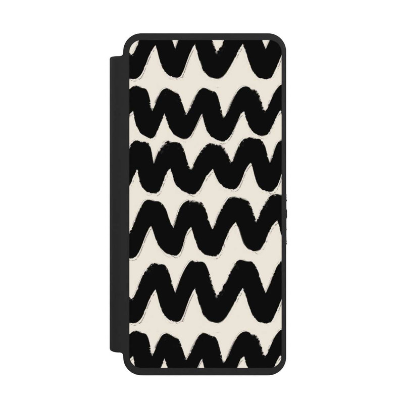 Galaxy S26 Ultra NIVOflip Vagues Noires Pattern