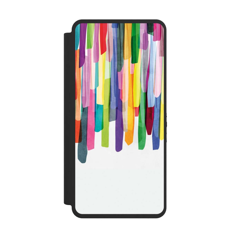 Galaxy S26 Ultra NIVOflip Rayures colorées fond blanc
