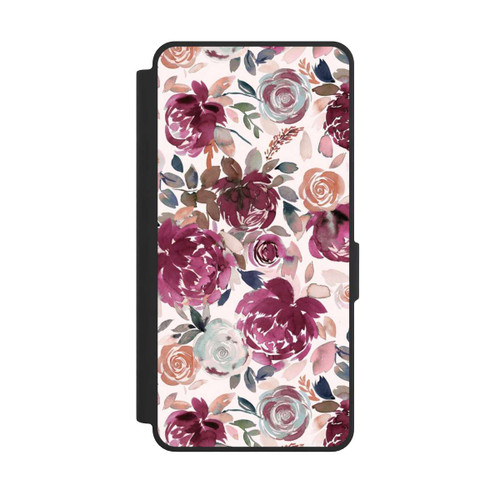 Samsung Galaxy S26 Ultra NIVOflip Herbstpfingstrosen und Rosen in Rosa
