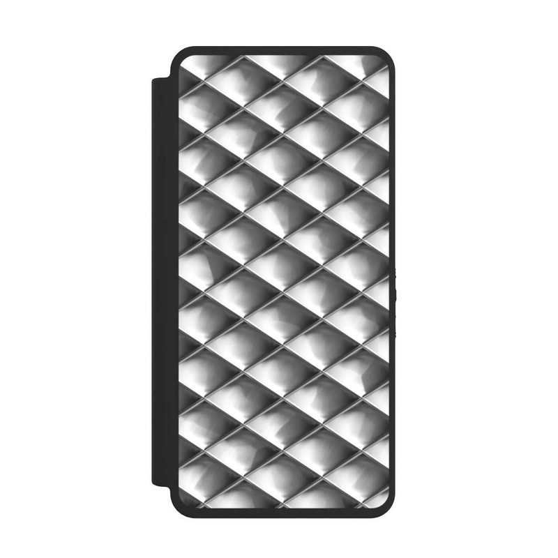 Galaxy S26 Ultra NIVOflip Glamour Silver Squares