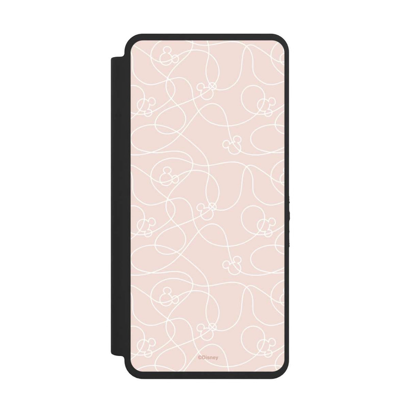 Galaxy S26 Ultra NIVOflip Micky Line Art Muster Rosa
