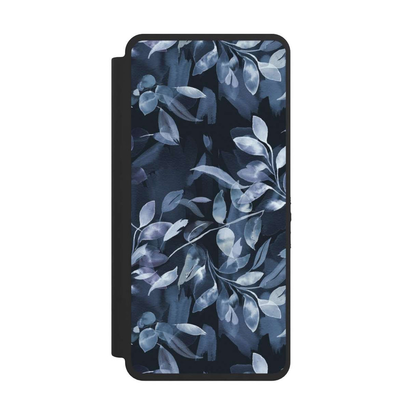 Galaxy S26 Ultra NIVOflip Aquarelle Feuilles Mystiques Marine