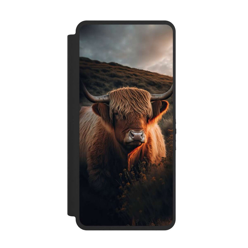 Galaxy S26 Ultra NIVOflip Vache Highland avec de grandes cornes avec IA