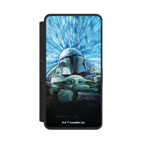 Samsung Galaxy S26 Ultra NIVOflip Grogu and Mando Flying Blue