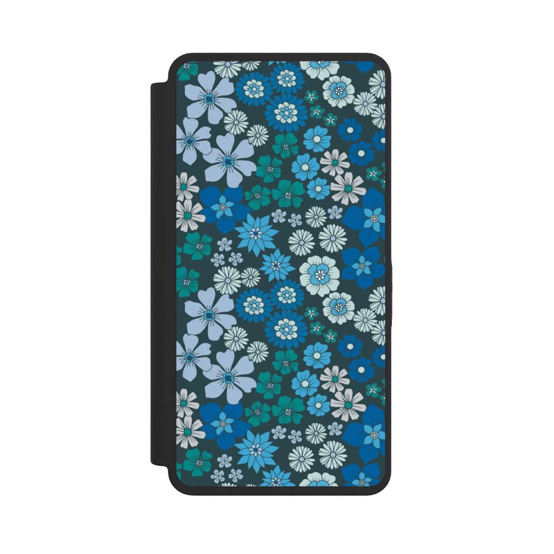 Galaxy S26 Ultra NIVOflip Blue Flowers DeinDesign