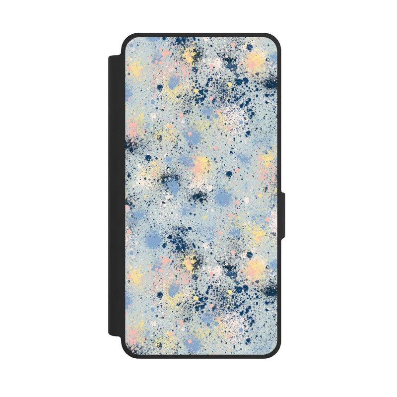 Galaxy S26 Ultra NIVOflip Tintentropfen Staub Textur Blau