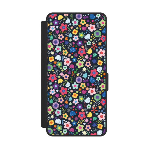 Samsung Galaxy S26 Ultra NIVOflip Psychedelic Flowers Multi Black