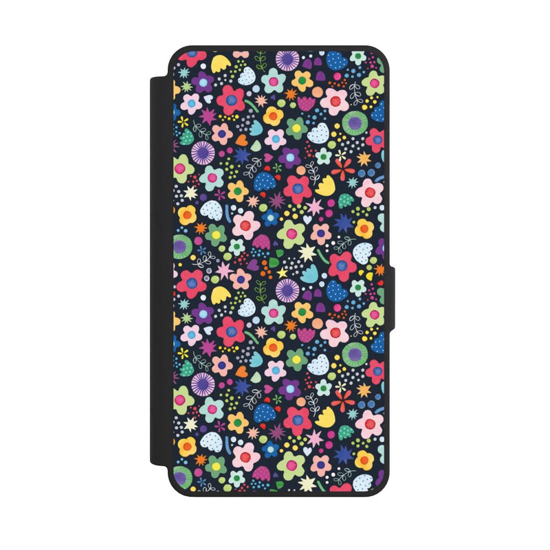Galaxy S26 Ultra NIVOflip Psychedelic Flowers Multi Black