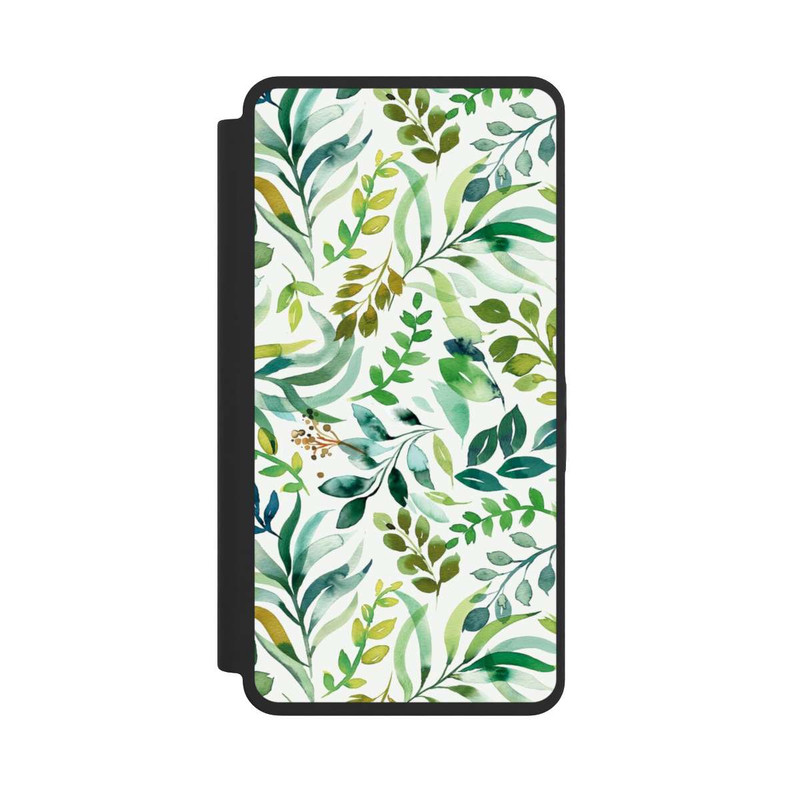 Galaxy S26 Ultra NIVOflip Watercolor Palms Leaves Botanical Green
