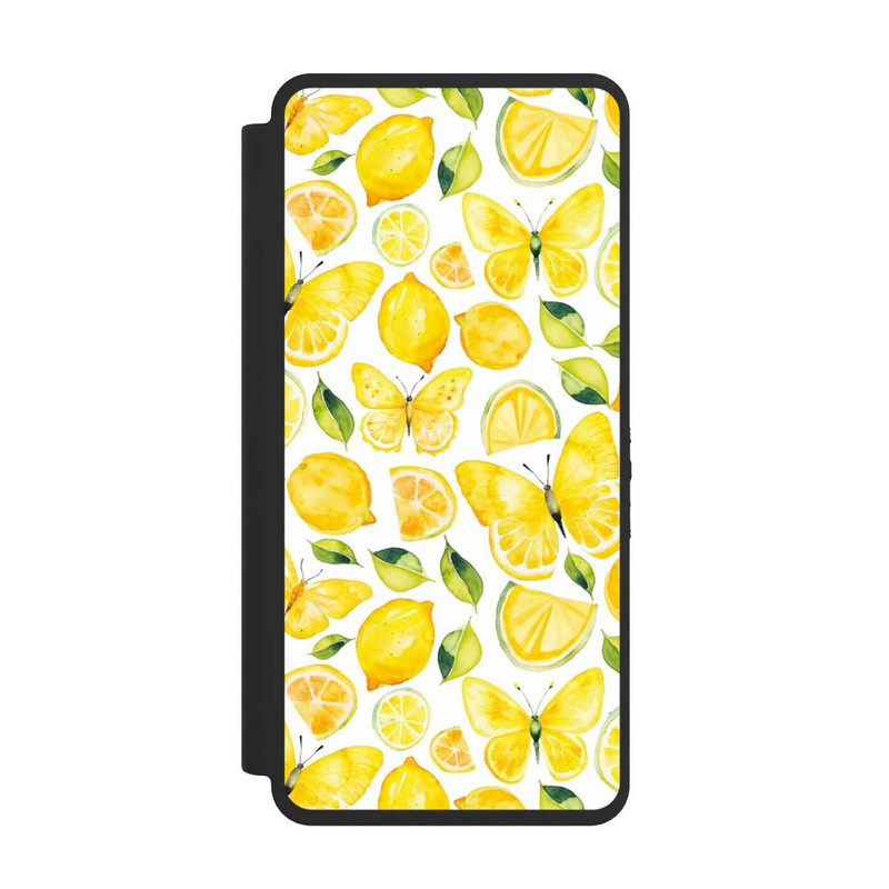 Galaxy S26 Ultra NIVOflip Zitrone und Schmetterling Muster