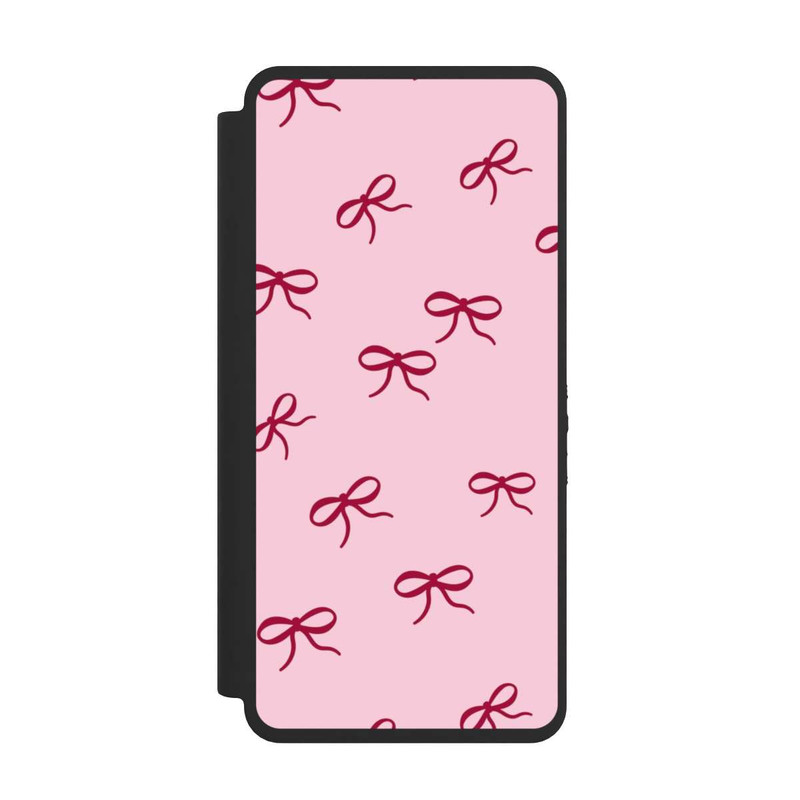 Galaxy S26 Ultra NIVOflip Schleifen Muster Rot Pink