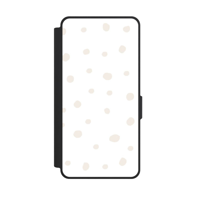 Galaxy S26 Ultra NIVOflip Punktmuster Weiß Braun