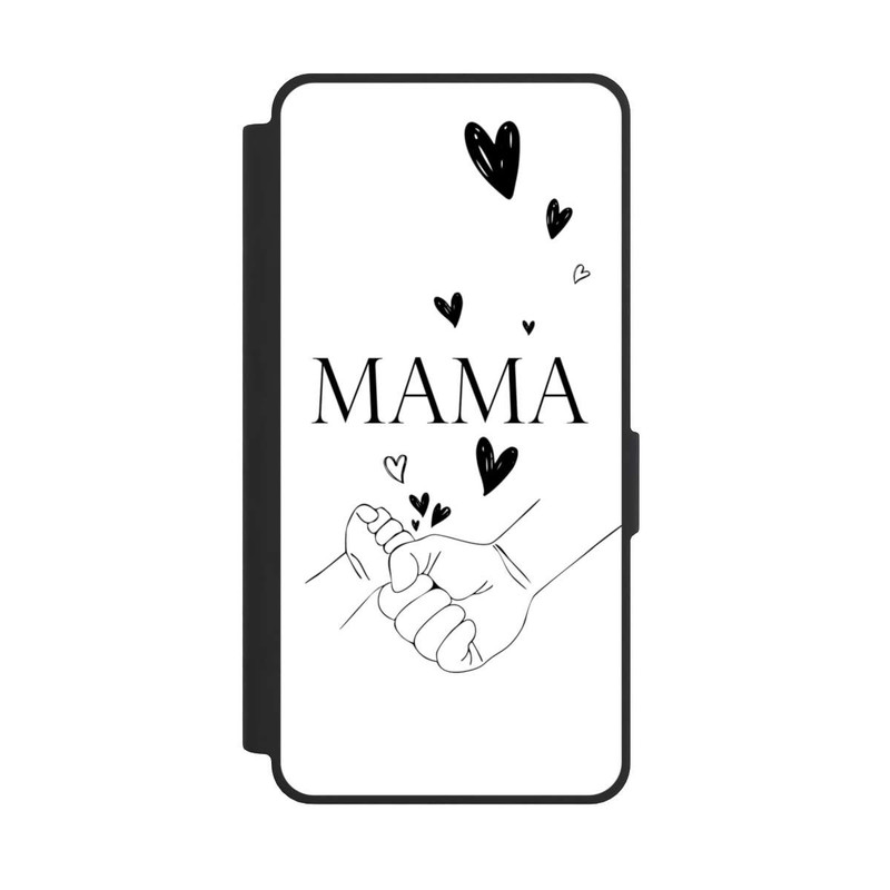 Galaxy S26 Ultra NIVOflip Muttertag Line Art Hände Schwarz Weiß