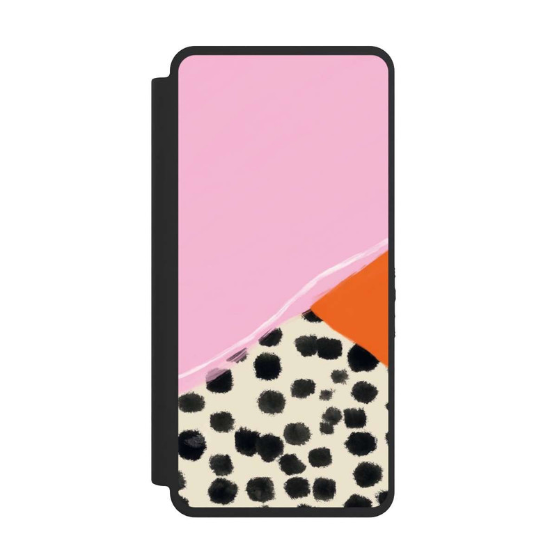 Galaxy S26 Ultra NIVOflip Rosa und Orange Gepunkteter Hintergrund