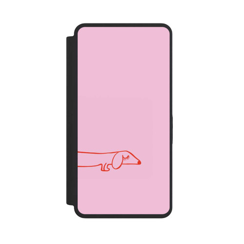 Samsung Galaxy S26 Ultra NIVOflip Dachshund Illustration Pink