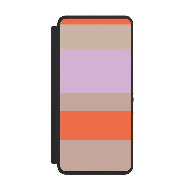Galaxy S26 Ultra NIVOflip Moca Lila Orange Stripes