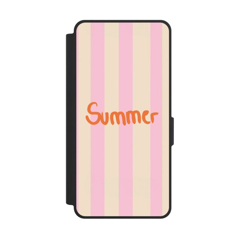 Samsung Galaxy S26 Ultra NIVOflip Summer Pink And Orange Stripes