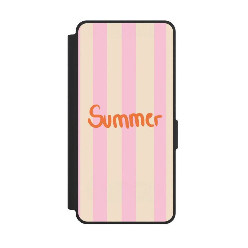 Galaxy S26 Ultra NIVOflip Summer- Rosa und Orange Streifen Hintergrund