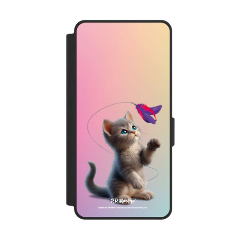 Samsung Galaxy S26 Ultra NIVOflip Playing Cat with Feather