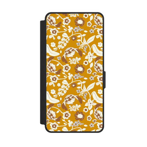 Samsung Galaxy S26 Ultra NIVOflip Stitch Floral Mustard Pattern
