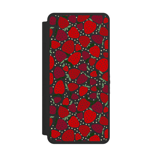 Samsung Galaxy S26 Ultra NIVOflip Strawberry Pattern Comic Transparent