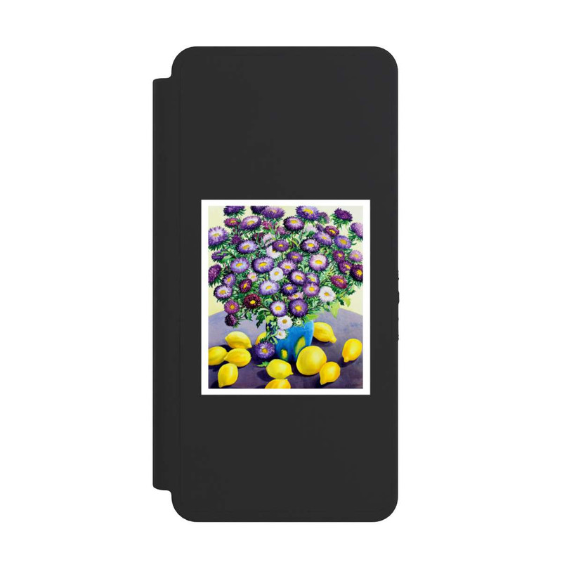 Galaxy S26 Ultra NIVOflip Purple Asters and Lemons by Christopher Ryland