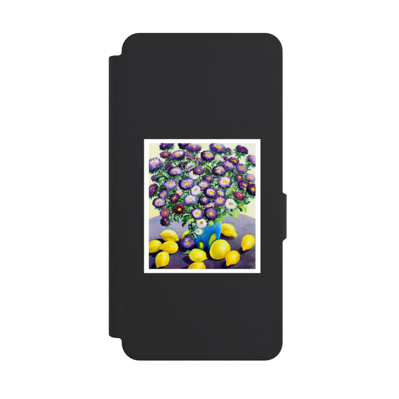 Galaxy S26 Ultra NIVOflip Purple Asters and Lemons by Christopher Ryland